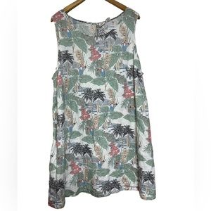 C&C California 100% Linen Hawaiian Dress Size 3X
